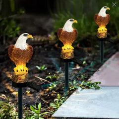 Solar Animal Garden Stake Light - Owl, Squirrel, Panda