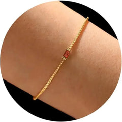 Colorful Square Zircon Geometric Bracelet