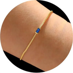 Colorful Square Zircon Geometric Bracelet