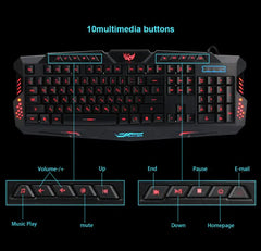 M200 Crackle Design RGB Gaming Keyboard and Mouse Set