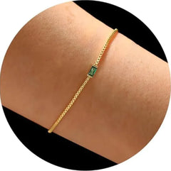 Colorful Square Zircon Geometric Bracelet