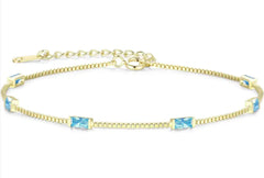Colorful Square Zircon Geometric Bracelet
