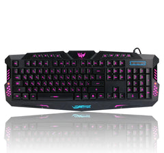 M200 Crackle Design RGB Gaming Keyboard and Mouse Set