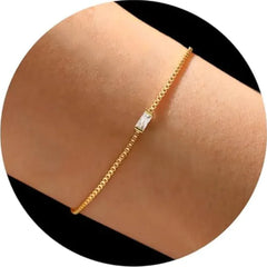 Colorful Square Zircon Geometric Bracelet