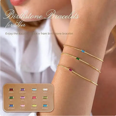 Colorful Square Zircon Geometric Bracelet